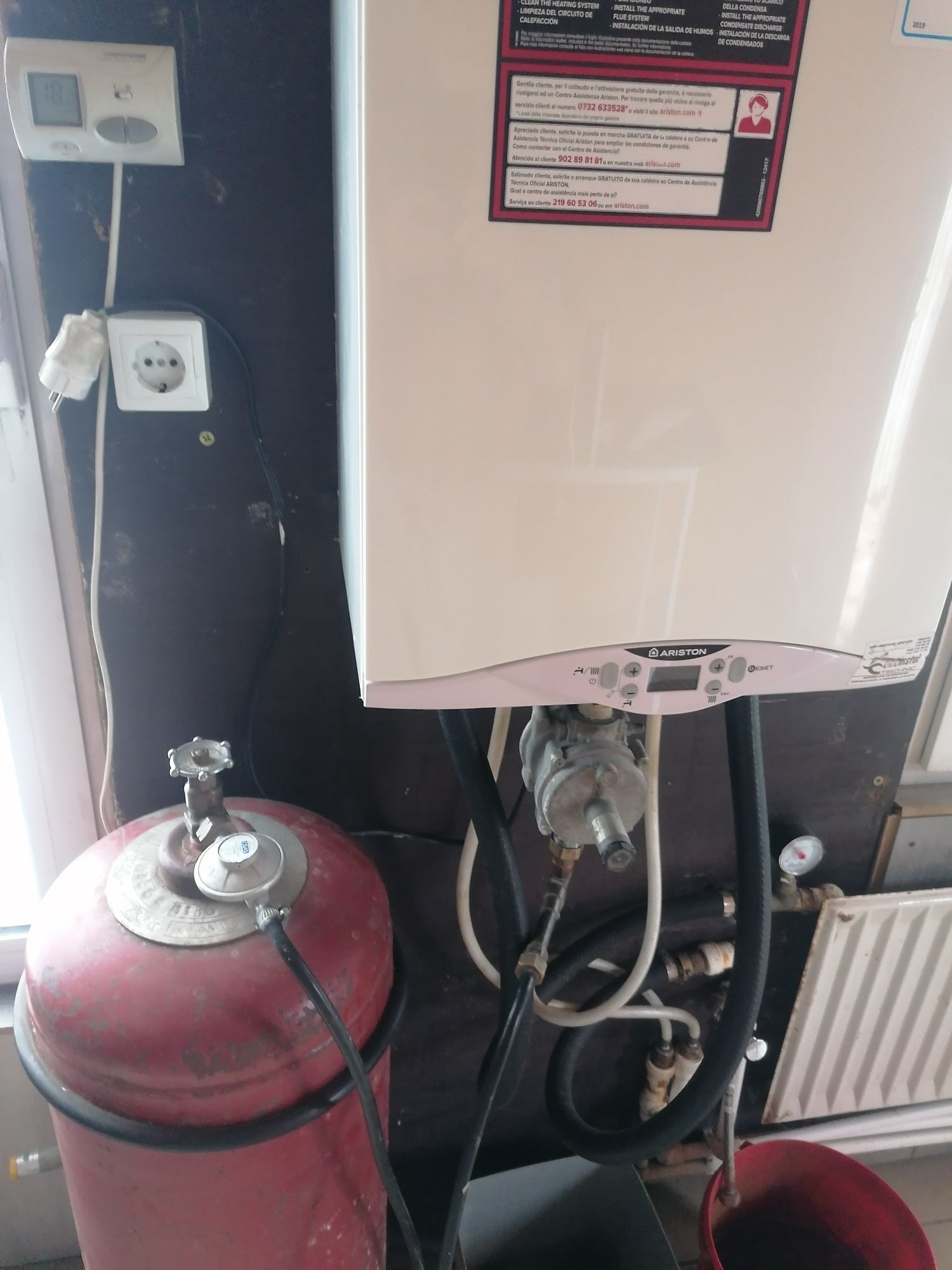 Centrala GPL. CONDENSARE 100% GPL, 24kw, este montata pt proba