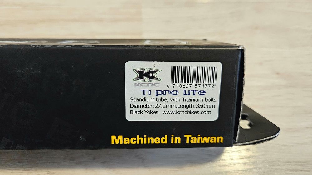 Tijă șa KCNC Ti Pro Lite 8000 - 27,2mm/350mm
