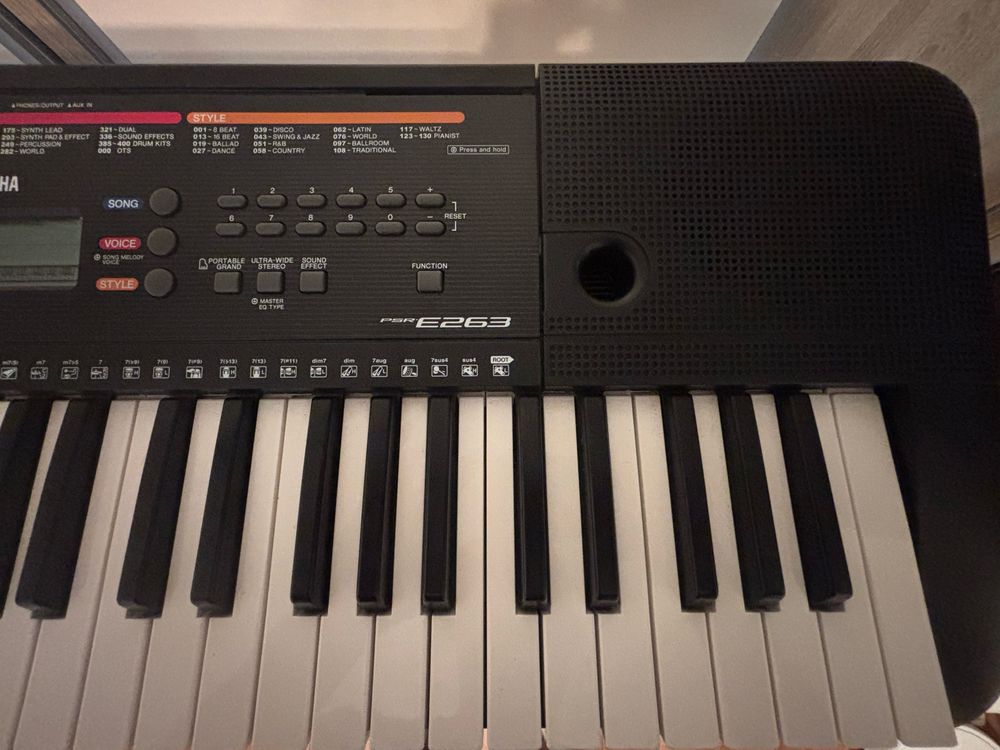 Orga Yamaha PSR E263