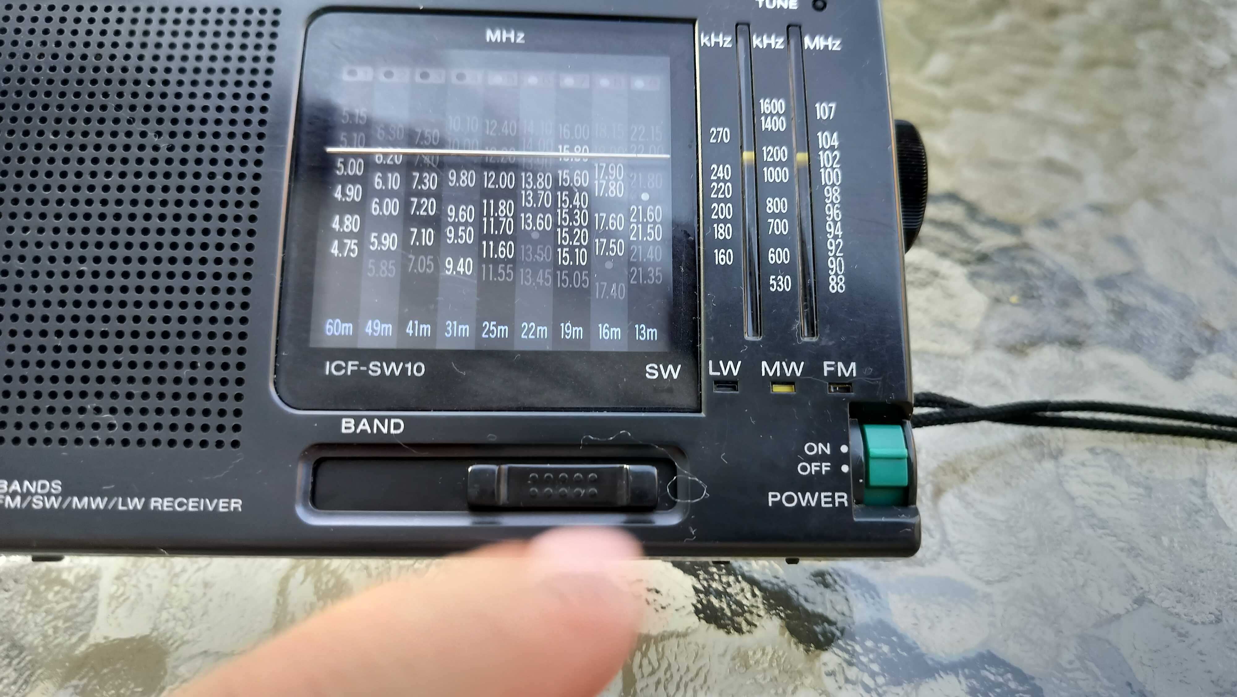 Radio Portabil Sony ICF-SW10 AMFM/LW/Shortwave 12 Band Multiband Japan