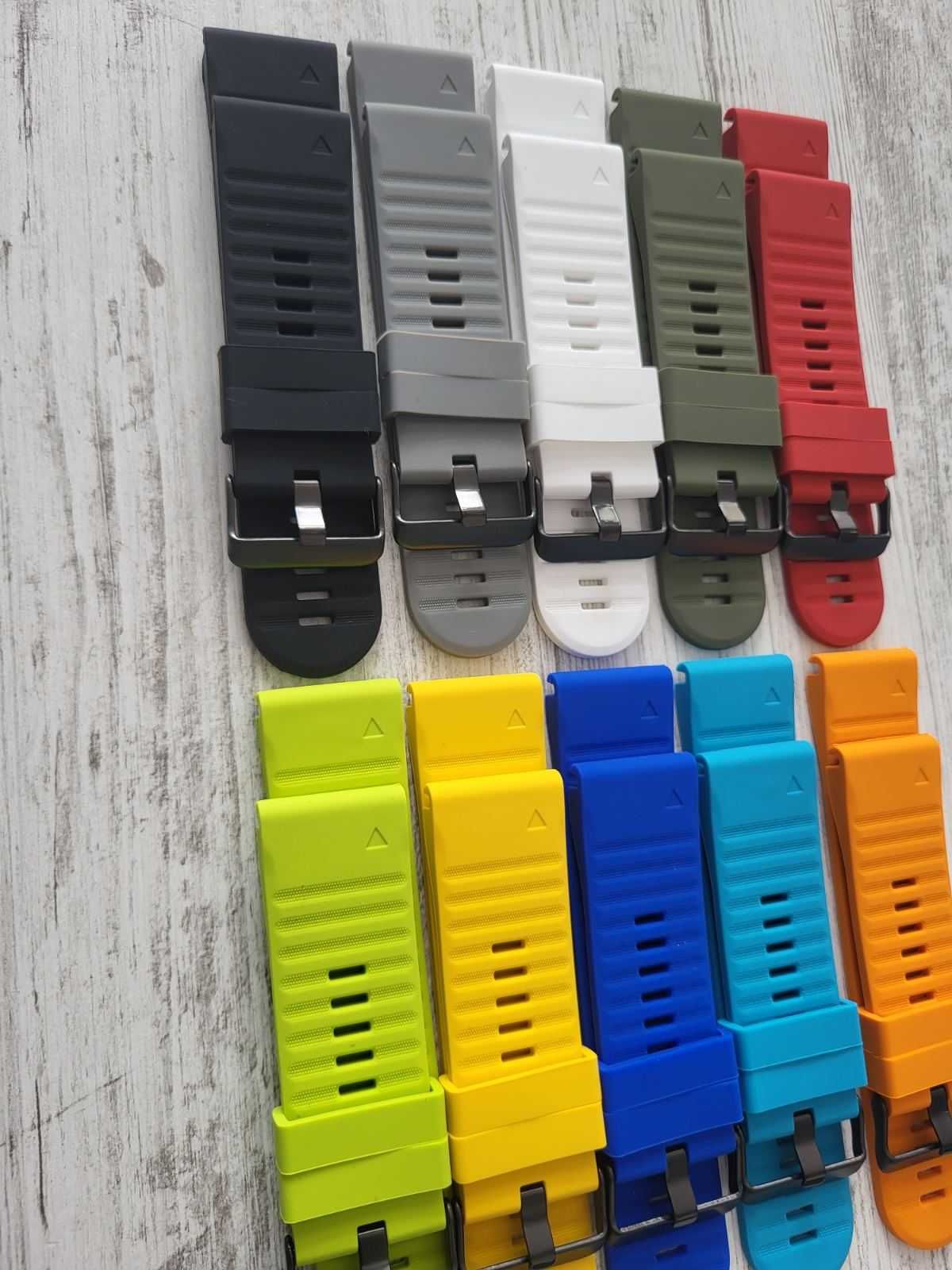 Силиконова каишка за Garmin Fenix 8 51 mm/7X 6X 5X /3 HR 26mm QuickFit