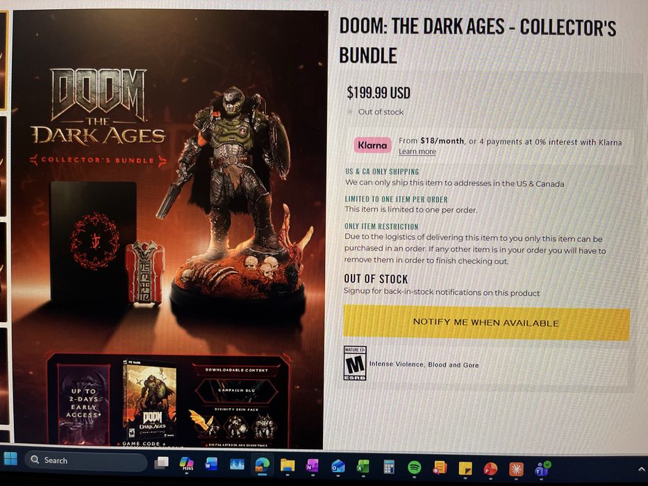 Doom: The Dark Ages Collectors edition