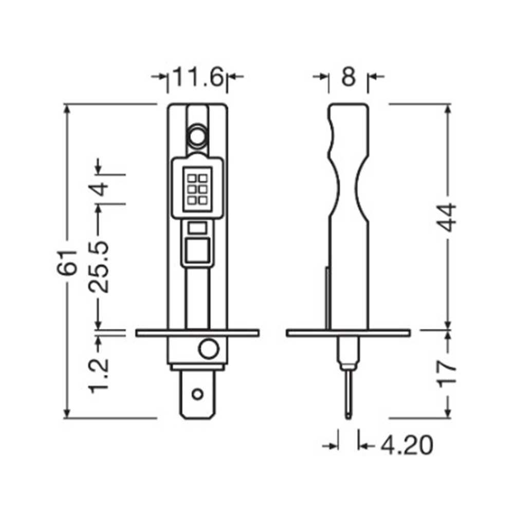 LED крушка H1, 12V 9W, LEDriving HL EASY, Osram