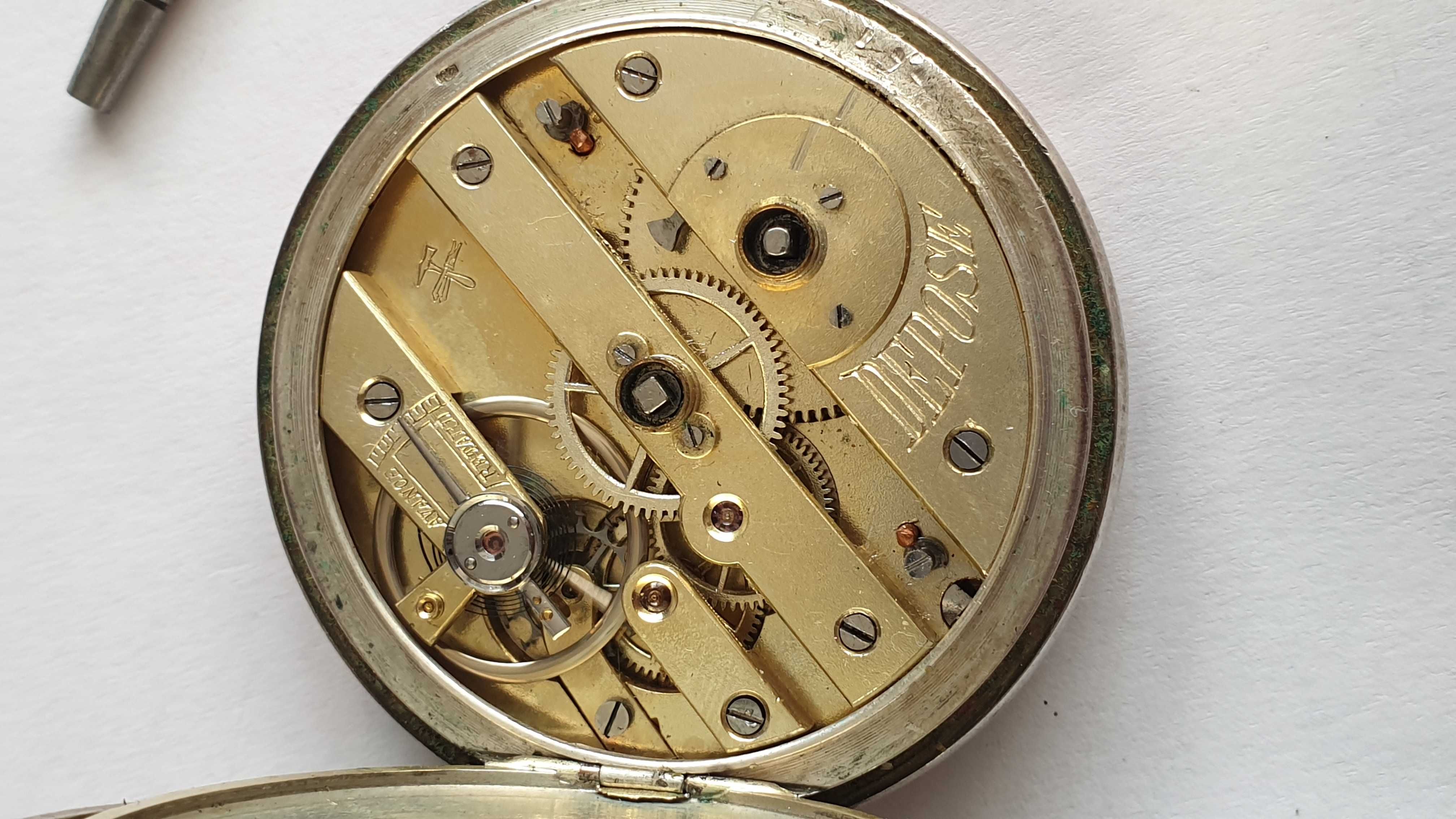 Стар колекционерски сребърен часовник DEPOSE