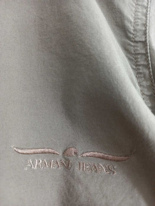 Cămașă originală ARMANI JEANS, mărimea 12, culoare olive