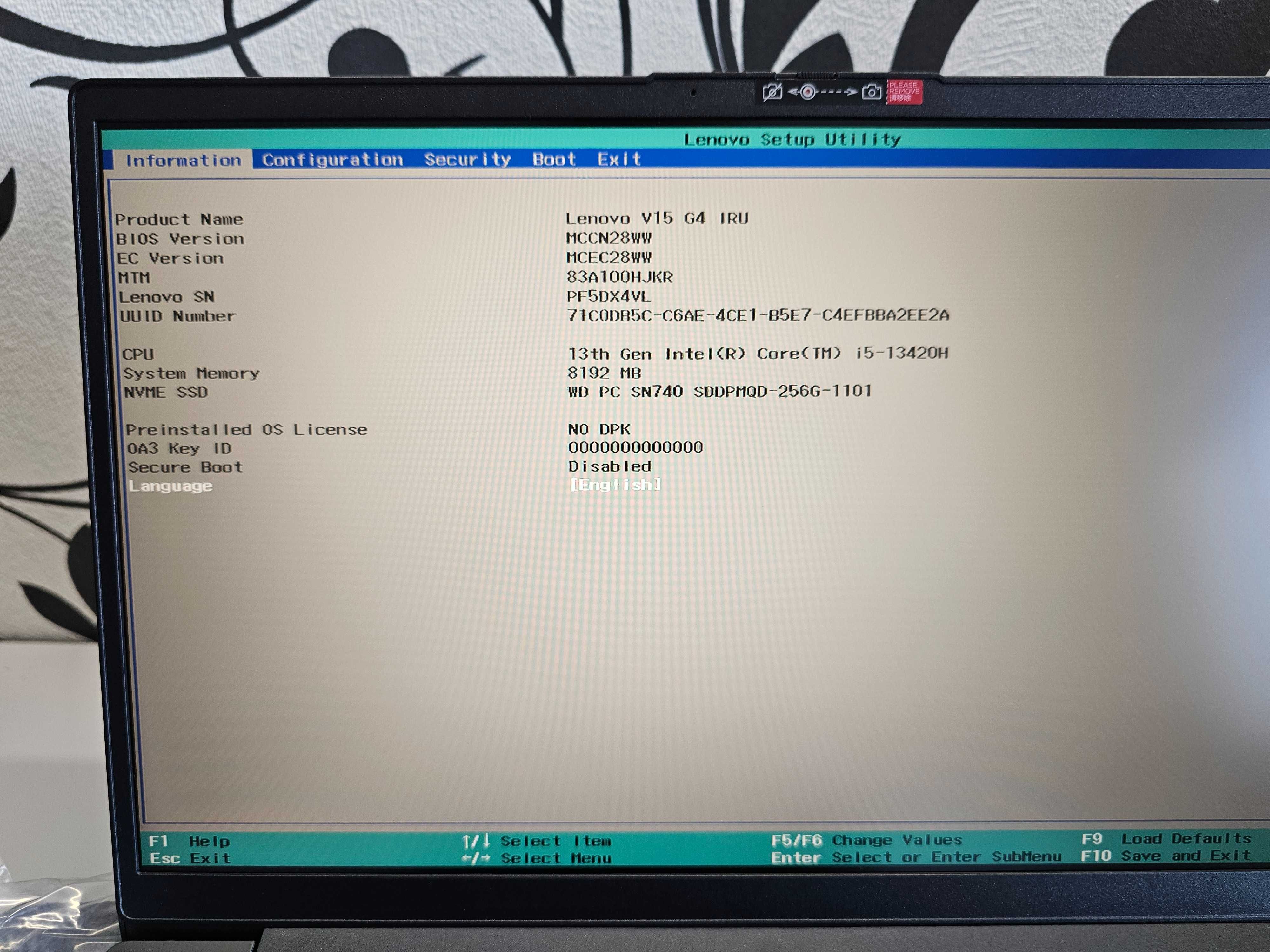 ПРОДАМ Lenovo V15G4 Мощный Ноутбук Core™i5-13420H/8GB/256SSD/15.6"iPS.