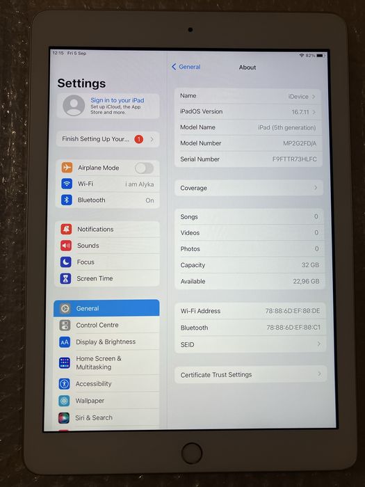 Apple iPad 9.7 (2017) gen 5