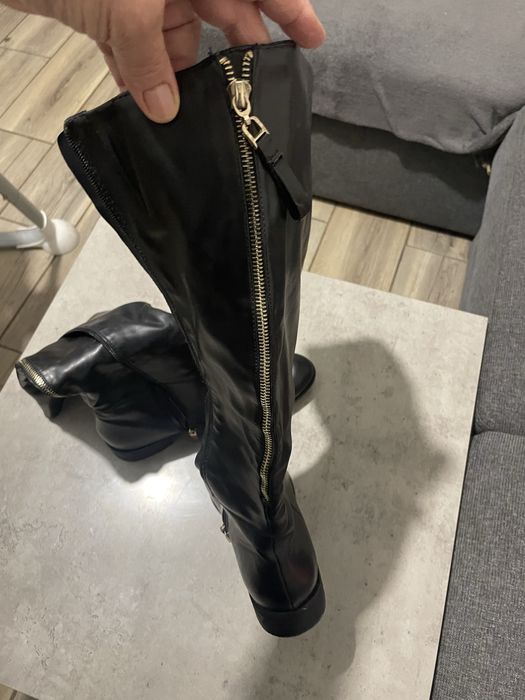 Cizme din piele , îmblanite