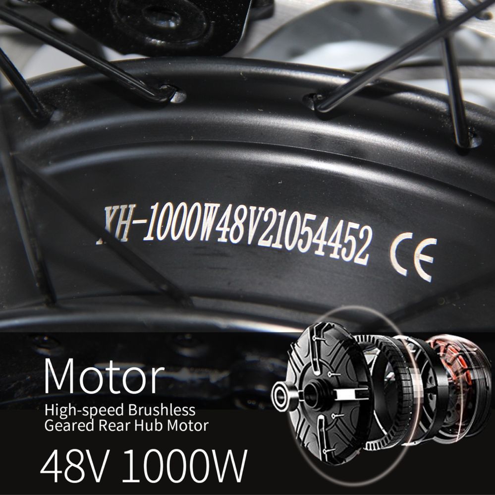 Електрически велосипед KETELES K820, Алуминий, 1000W, 26'', 48V, 18Ah