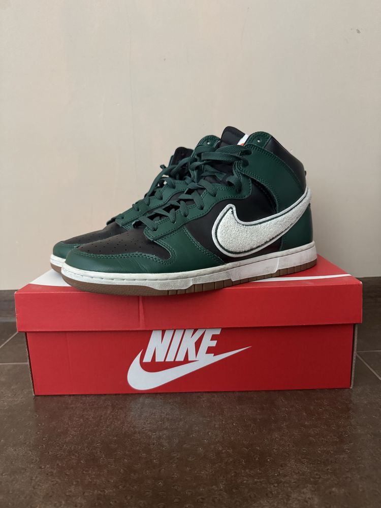 Nike Dunk High Retro University тъмно зелени