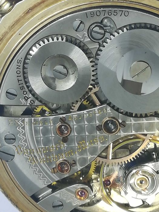 WALTHAM златен джобен часовник– USA multi-color gold 14k, 3 цвята