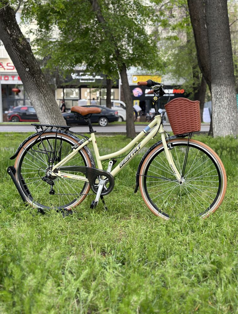 Велосипед Городской с корзиной Алюминиевый Оригинал 28 Shimano