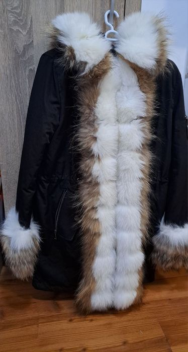 Палто с естествен пух