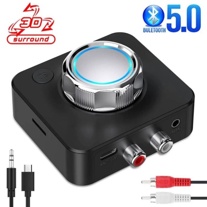 Adaptor Audio Bluetooth 5.0 Sunet stereo Receptor Bluetooth Carkit 3D