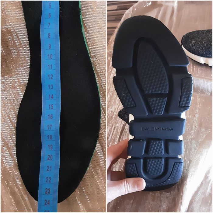 (38) BALENCIAGA glitter спортни боти