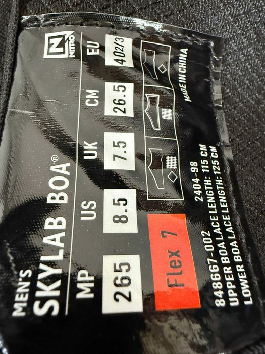boots noi nitro skylab x volcom boa mondo 26,5 europa 40 2/3
