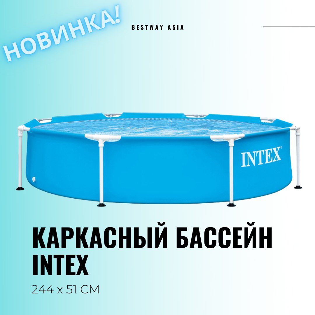 Intex бассейн 2.44х51см каркасный