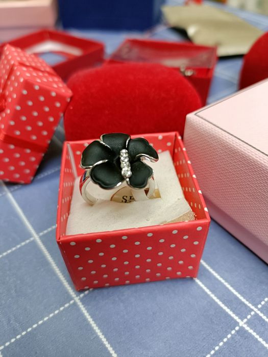 Inel placat cu aur alb