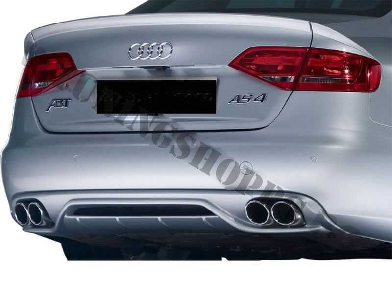 Спортен дифузер с накраници за задна броня за Ауди Audi A4 B8 08-13