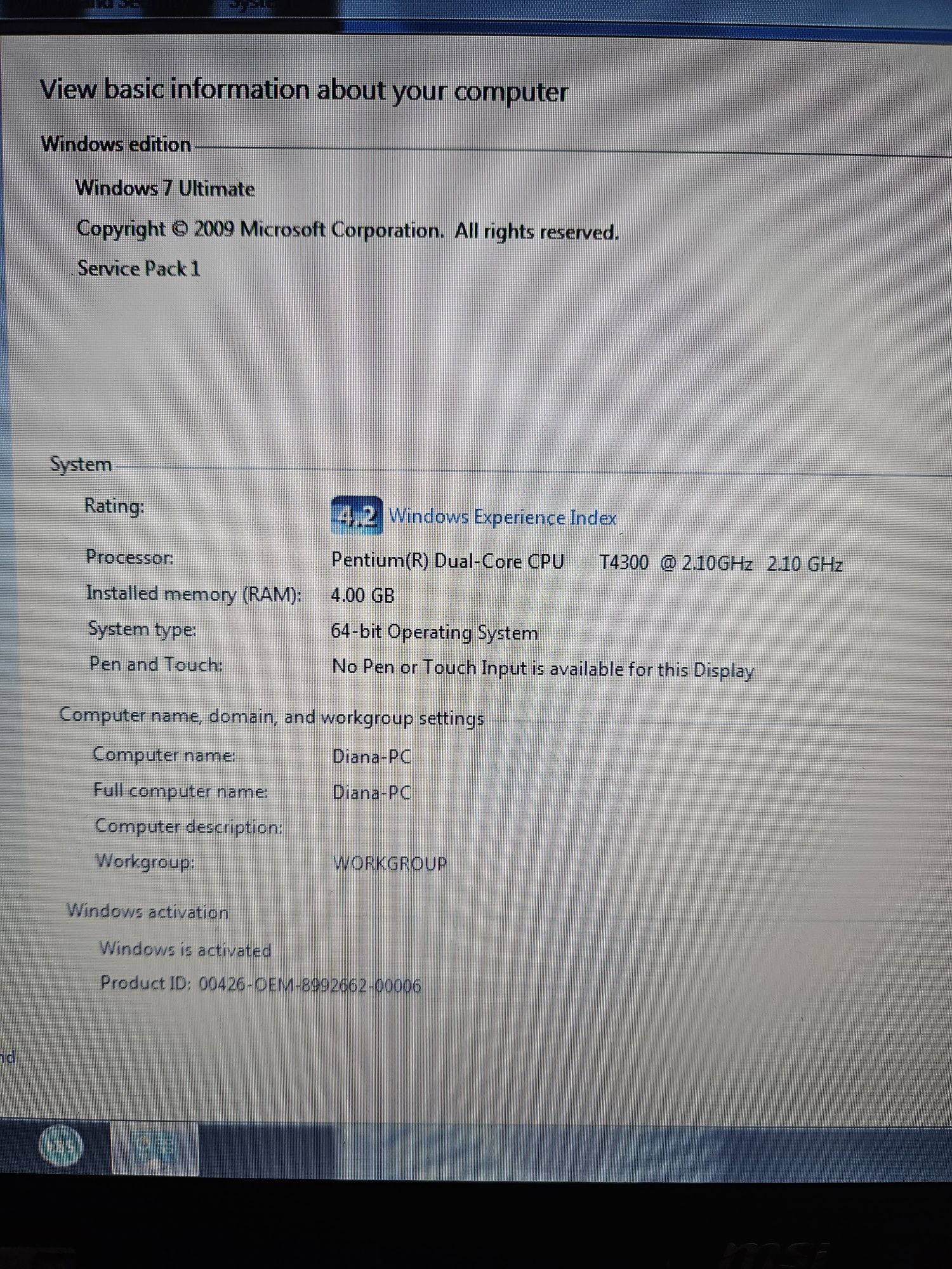 Laptop MSI utilizat