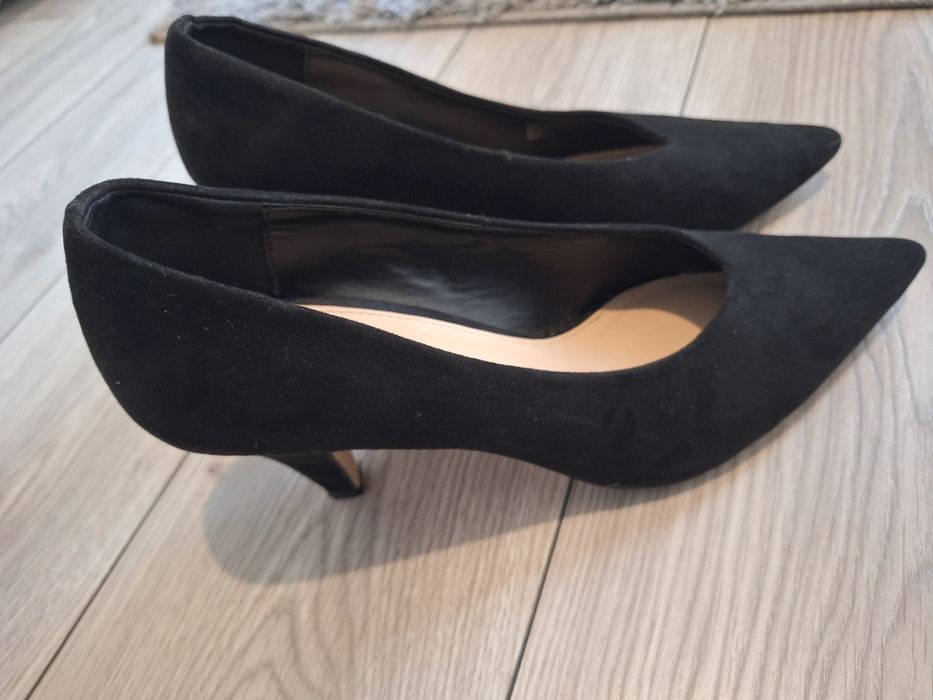 Pantofi negri piele întoarsă Kurt Geiger