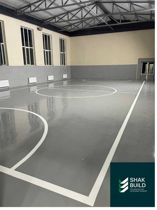 Наливные полимерные полы в ангары склады цеха на любое производство