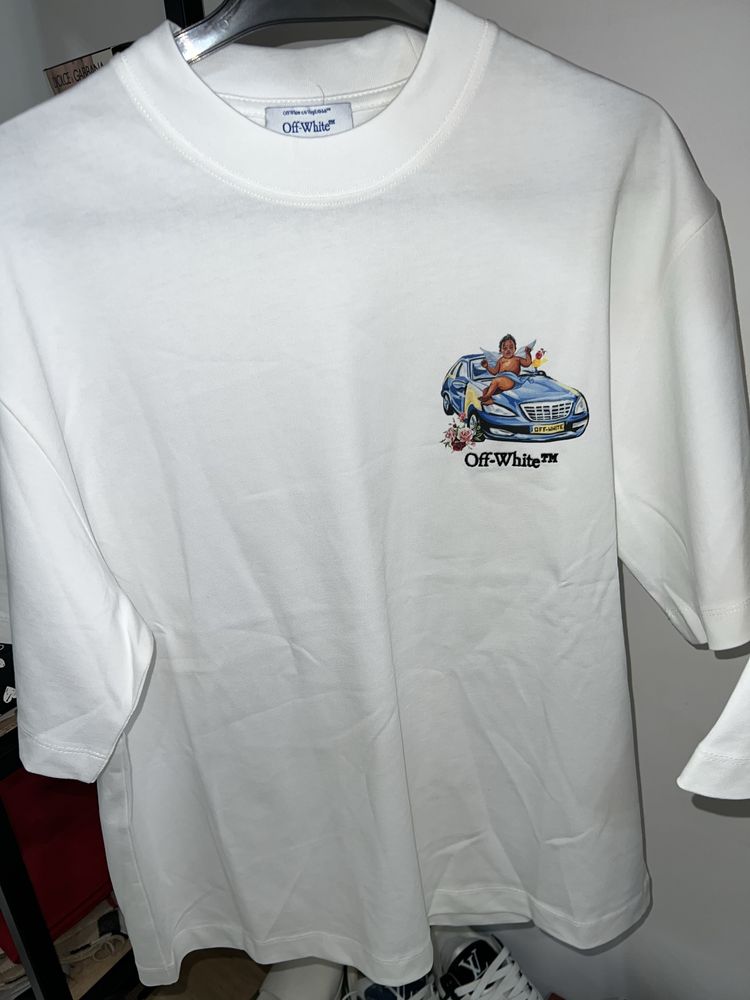 Tricou off white colectia noua bumbac 100%