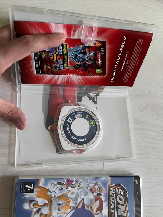 Комплект игри за PSP: Cars 2,   SONIC RIVALS 2 , Worms Open Warfare 2