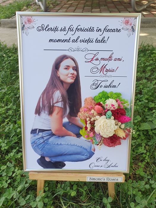 Tablouri personalizate cu licheni pt. mama, bunici, prietene, surori,