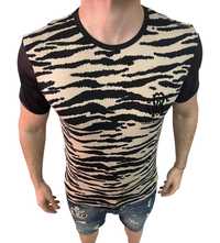 Мъжка тениска Roberto Cavalli Zebra Print !!!