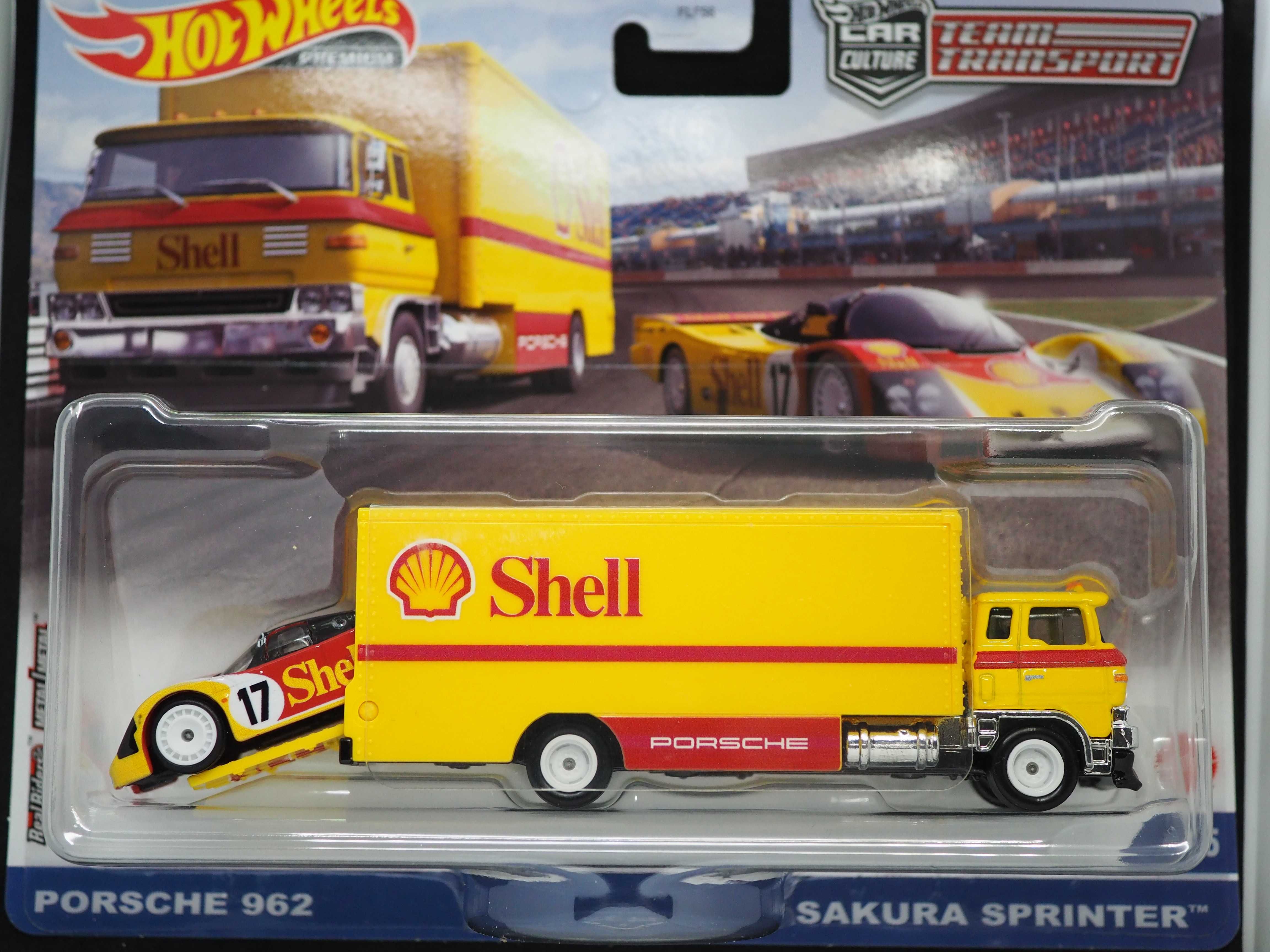 Macheta Hot Wheels Team Transport Porsche 962