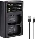 K&F Concept NP-FZ100 Dual Slot зарядно за Sony – бързо зареждане