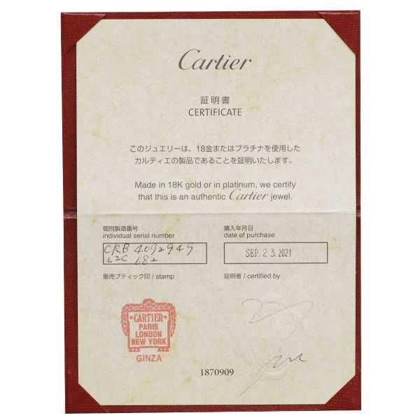 Inel Original Cartier  Ballerina 3P cu diamante , Pt 950 –Marimea 49