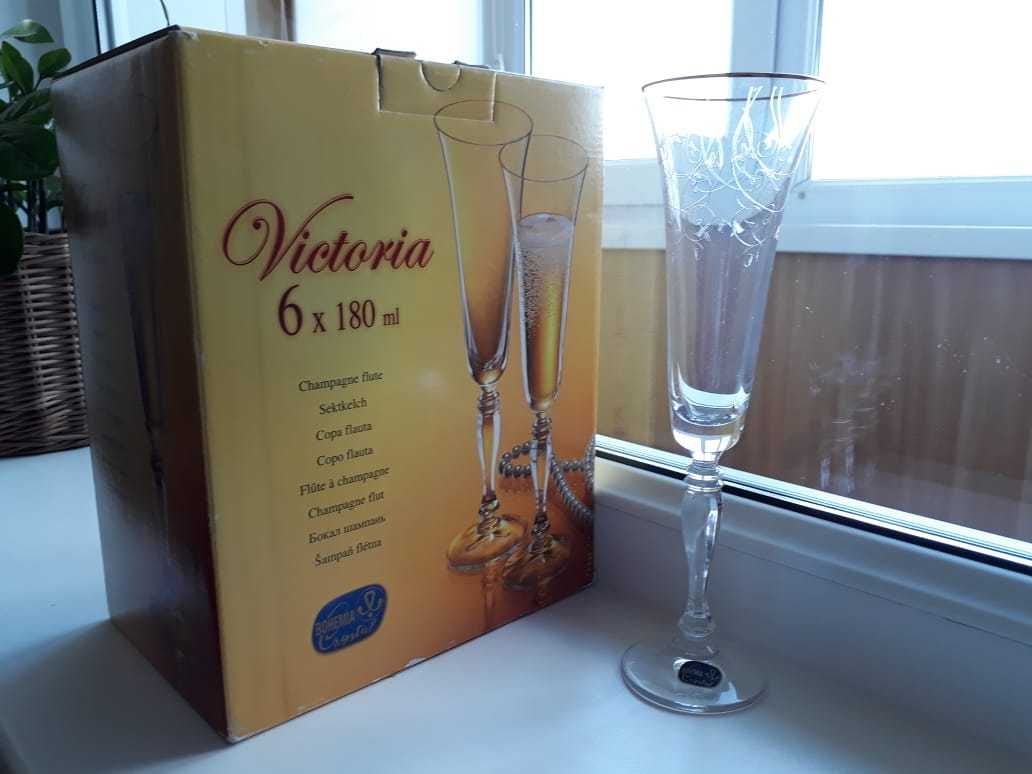 Новый набор бокалов и стаканов BOHEMIA "VICTORIA"