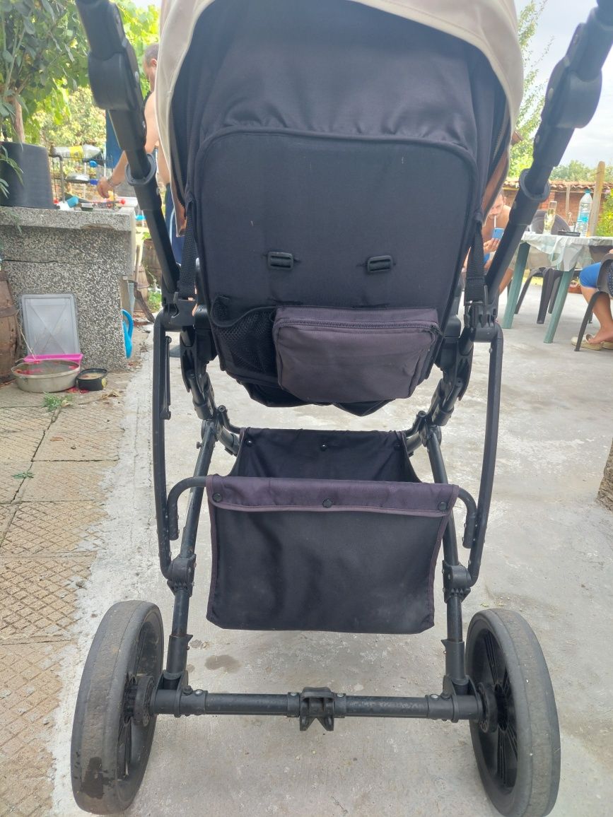 Комбинирана детска количка Moni Tala бежов, 0+