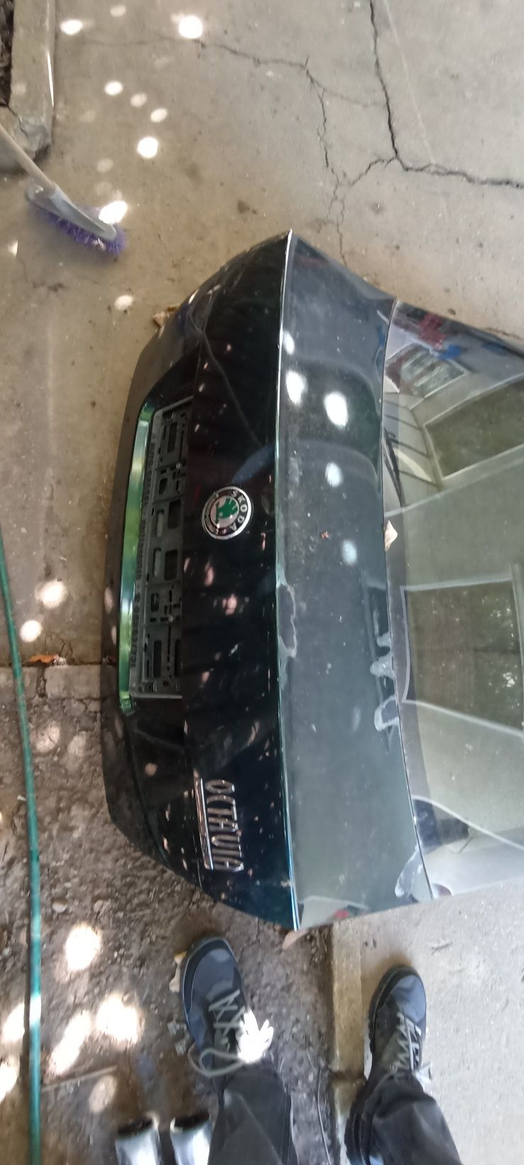 Haion Portbagaj verde  cu luneta  Octavia 2 Sedan / Berlina