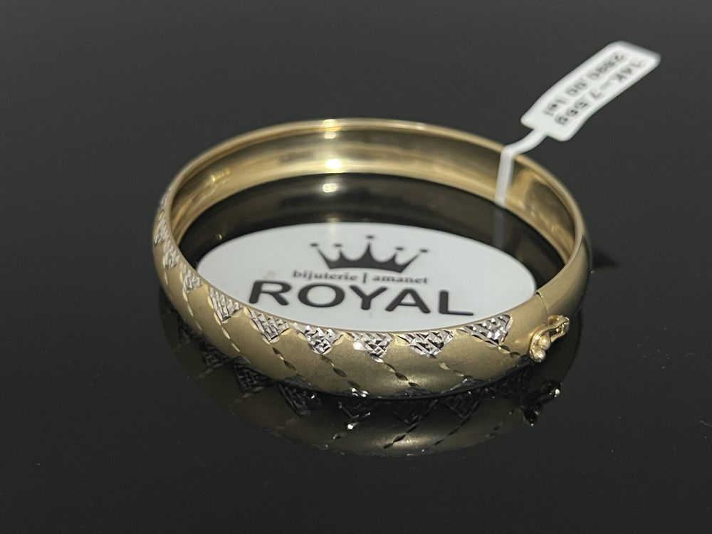 Bijuteria Royal CB : Bratara fixa damă aur 14k 7,56gr