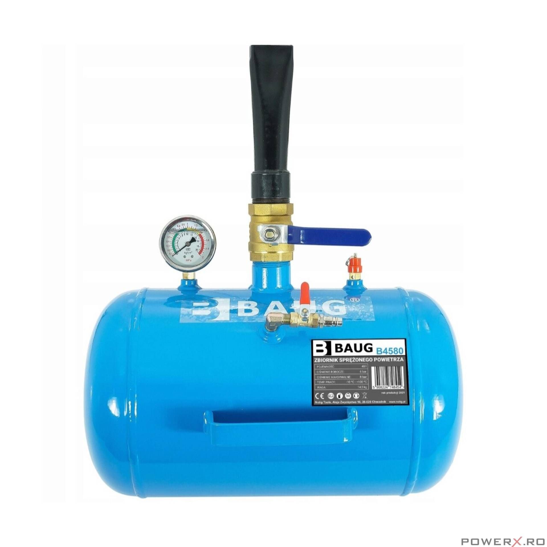 Rezervor aer comprimat 40L pentru vulcanizare BAUG