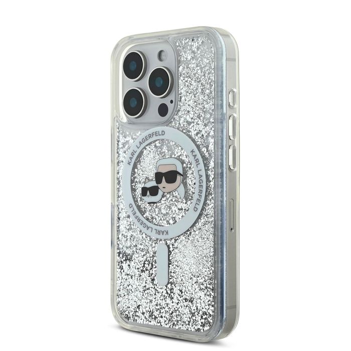 Калъф Karl Lagerfeld Liquid Glitter MagSafe iPhone 16/Pro/Pro Max