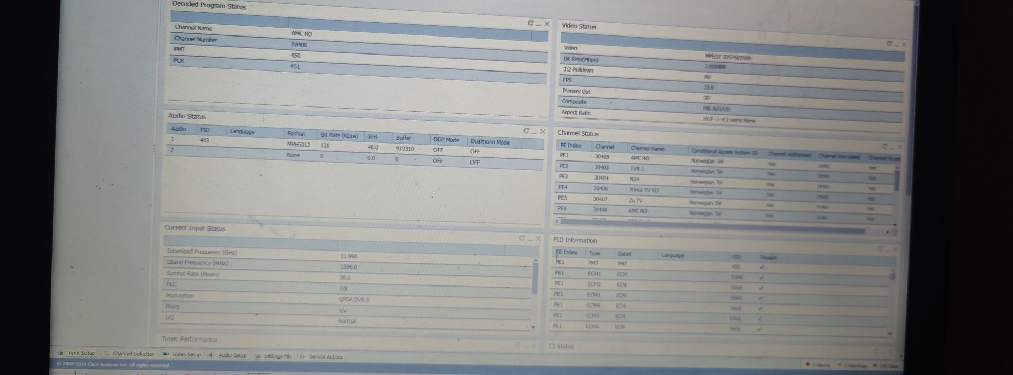 IRD Cisco 9854-I dvbs2 Scientific Atlanta receptor satelit multidecrip