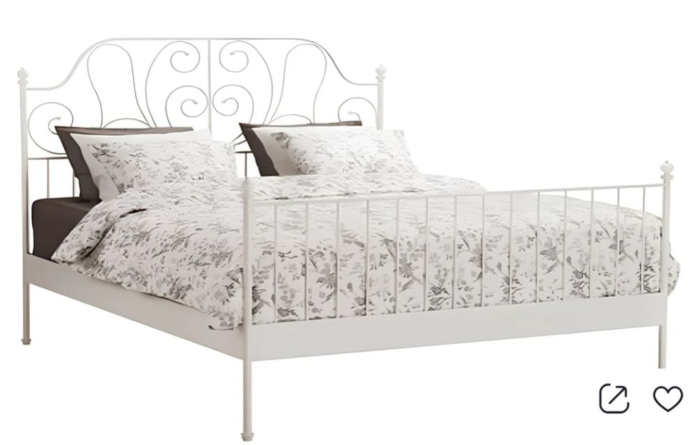 Cadru pat metalic Leirvik Ikea 200x160