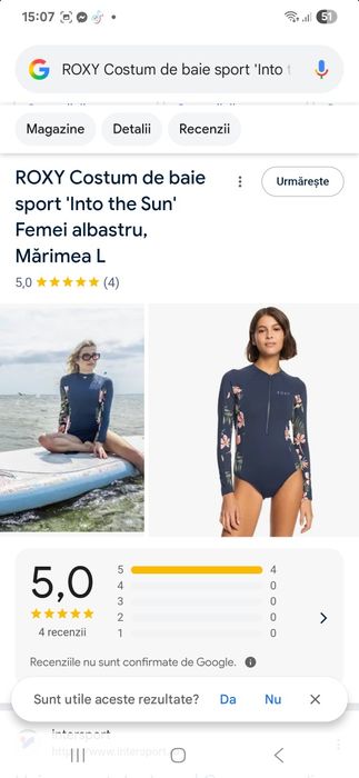 Vând costum baie mânecă lungă, nou mărimea xl