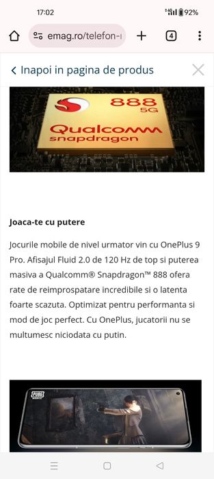 OnePlus 9 pro 12gb/256gb In stare noua