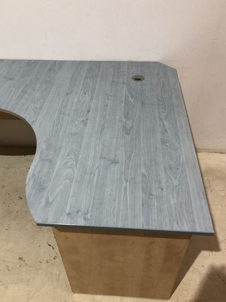 Birou Tehnic 160X120 cm; Masă Lucru cu Dulap Calculator PC; Birou Colț