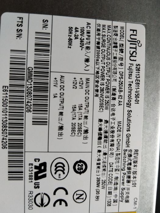 Sursă fujitsu stock