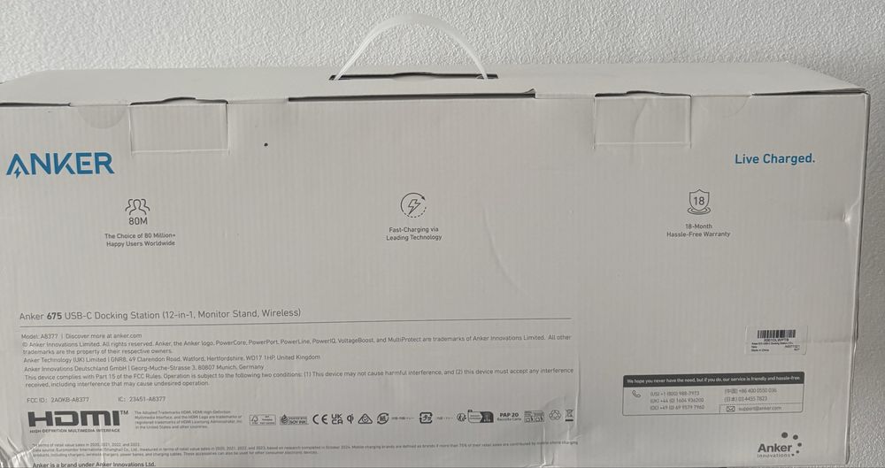 Docking Station Anker 675 USB-C (12-in-1) Sigilat