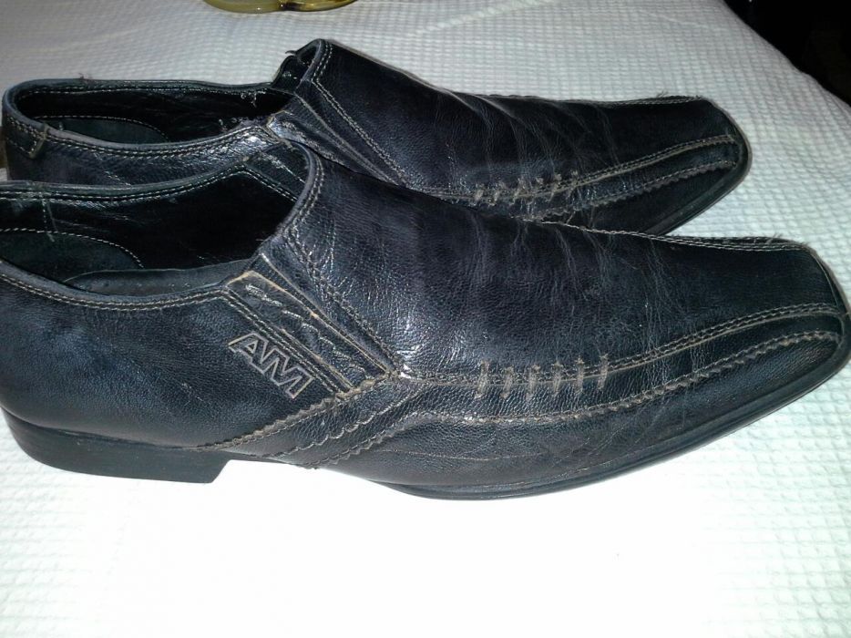 Pantofi piele calitate made in Italy, negri