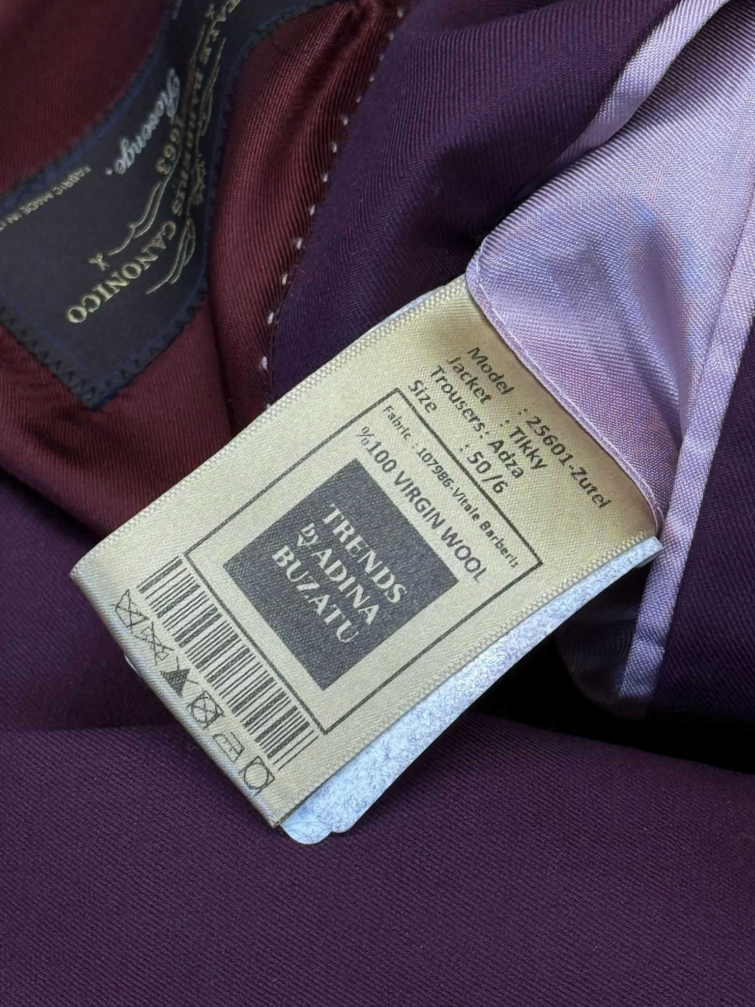 Costum Adina Buzatu (sacou si pantaloni) mov pruna, Nou cu eticheta