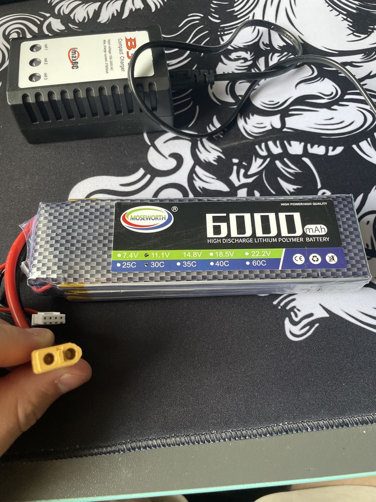 Аккумулятор для дрона/БПЛА и т.д 6000mAh, разъем XT60