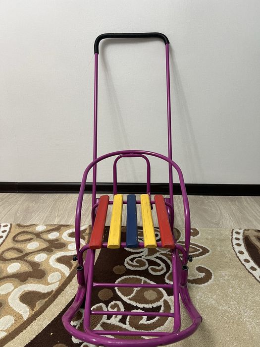 Санки детские феолетовый цвет